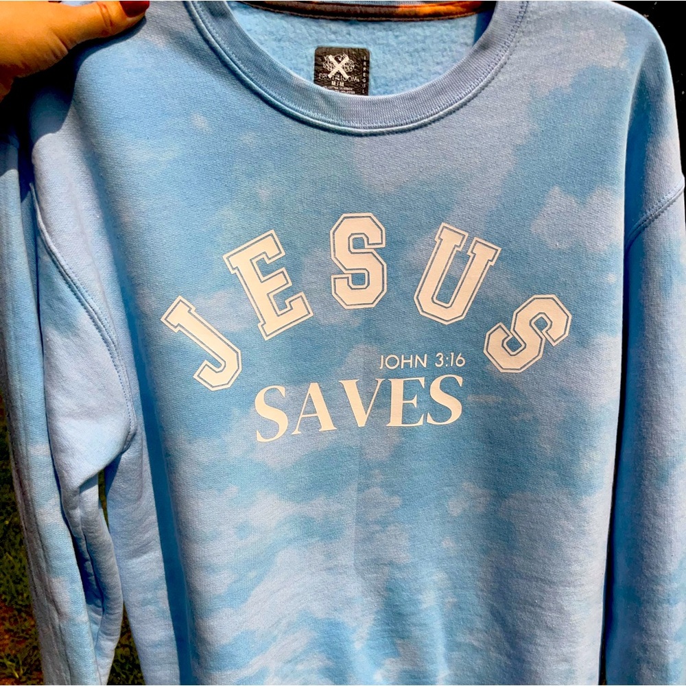 Handmade Reverse Tie Dye Sweatshirt